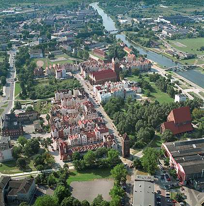 Elblag - Bird's eye view