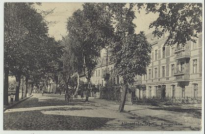 Olsztyn - King street 1916