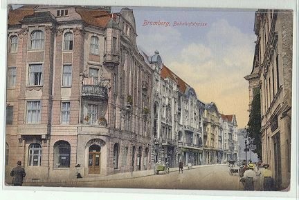 Bromberg - Bahnhofstrasse 1914