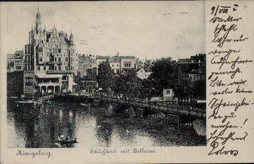 Knigsberg - Schloteich mit Bellevue 1902 