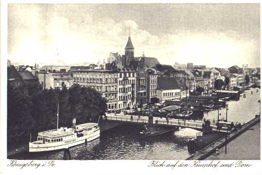 Knigsberg - Blick auf den Kneiphof und Dom