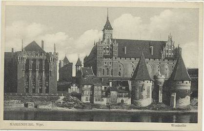 Marienburg - Die Marienburg Westseite