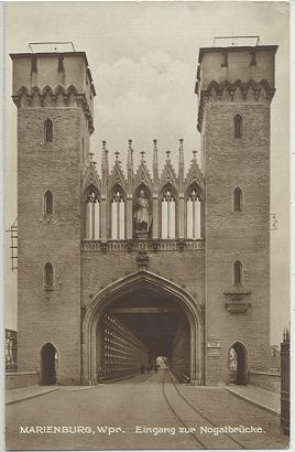 Marienburg - Eingang zur Nogatbrcke