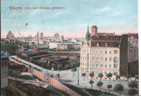 Torun -  View from the bridge 1914